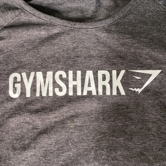 GYMSHARK Long Sleeve Ribbon Crop Top - Charcoal Marl - Large BRAND NEW - Picture 4 of 13